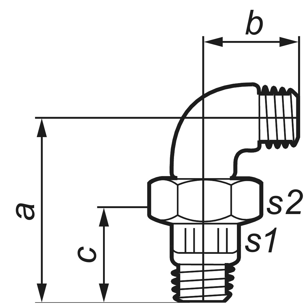 GF  101  union elbow  1    " zinc-plated
